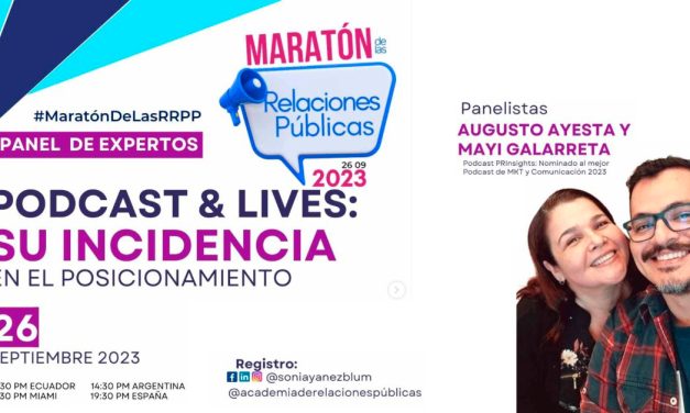 Nuestra Participación en la Maratón Online de las RRPP con PRinsight Podcast