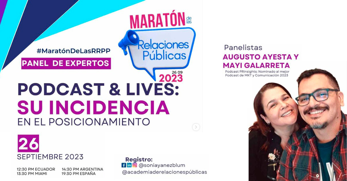 Nuestra Participación en la Maratón Online de las RRPP con PRinsight Podcast